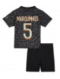 Paris Saint-Germain Marquinhos #5 Alternativní dres pro děti 2023-24 Krátký Rukáv (+ trenýrky)